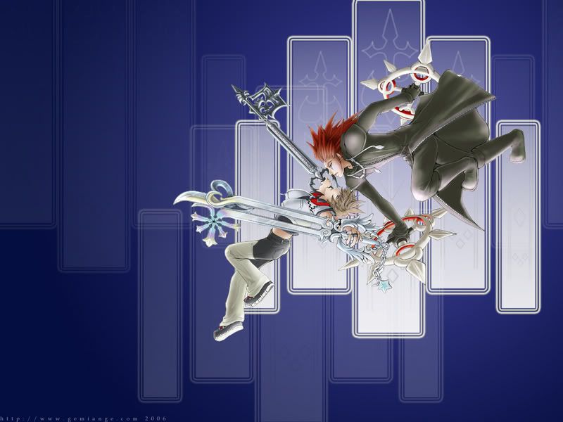 axel and roxas. Axel and Roxas wall paper