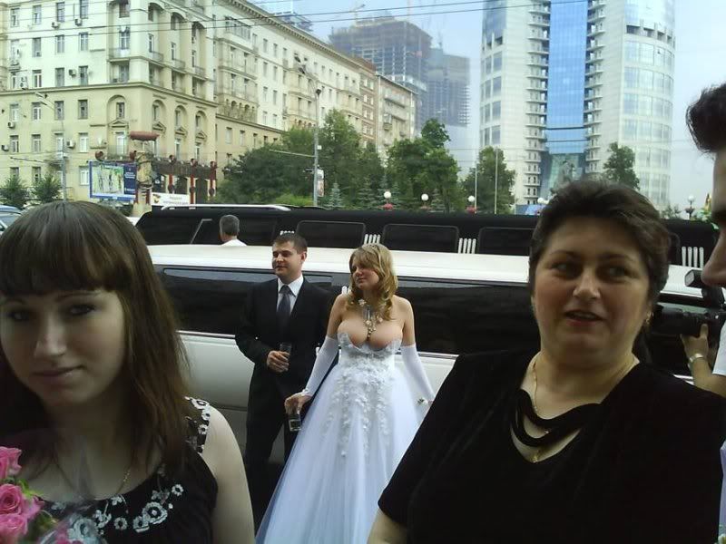 Here comes the bride.