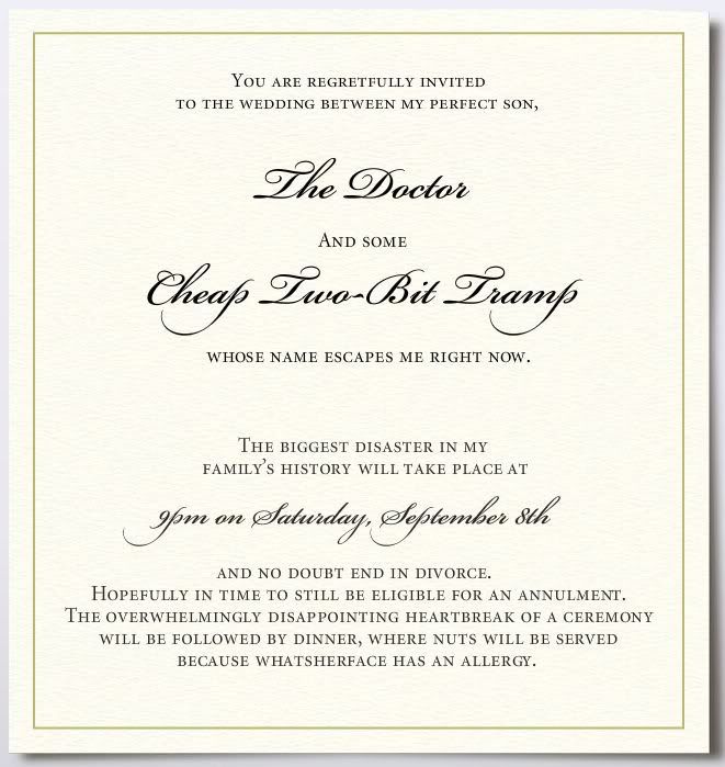 re: Here comes the bride.