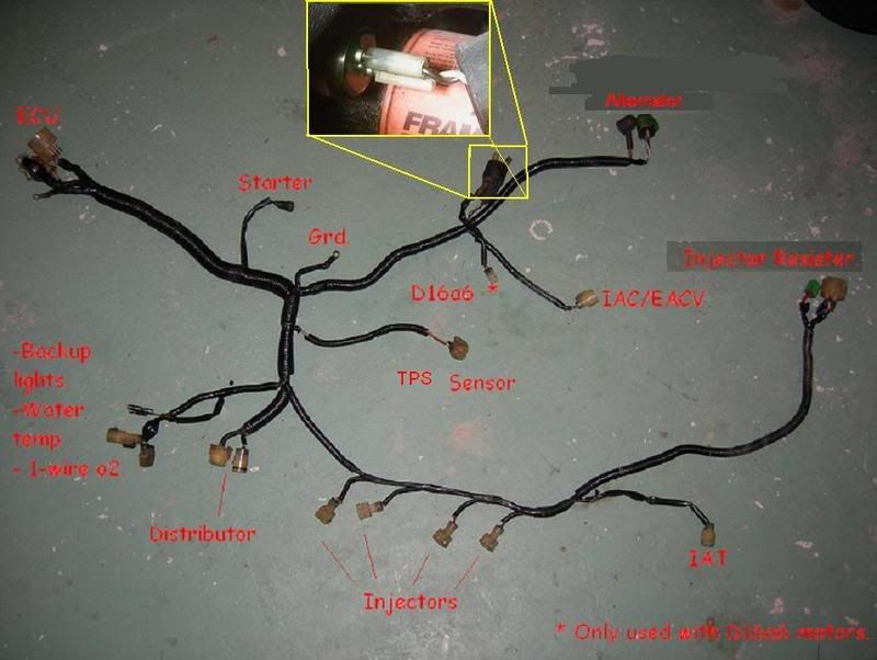 CRX Community Forum • View topic - 89 si harness/wiring nightmare