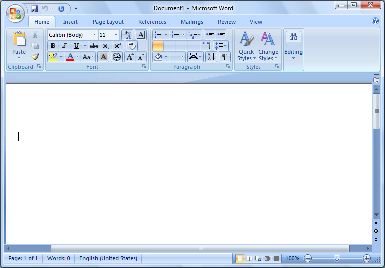 Microsoft Word 2007    Windows 7 img-1