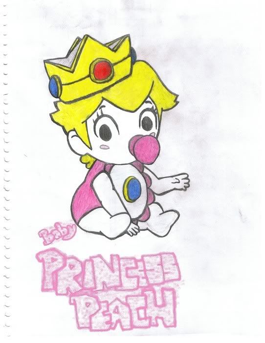 princess peach and mario cartoon. Baby Princess Peach: Super
