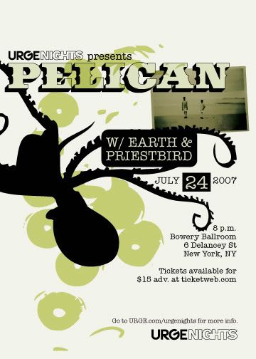 Pelican concert poster