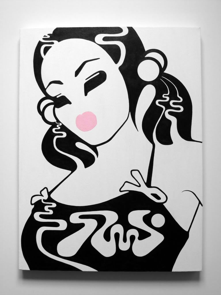 chiba love urban art canvas