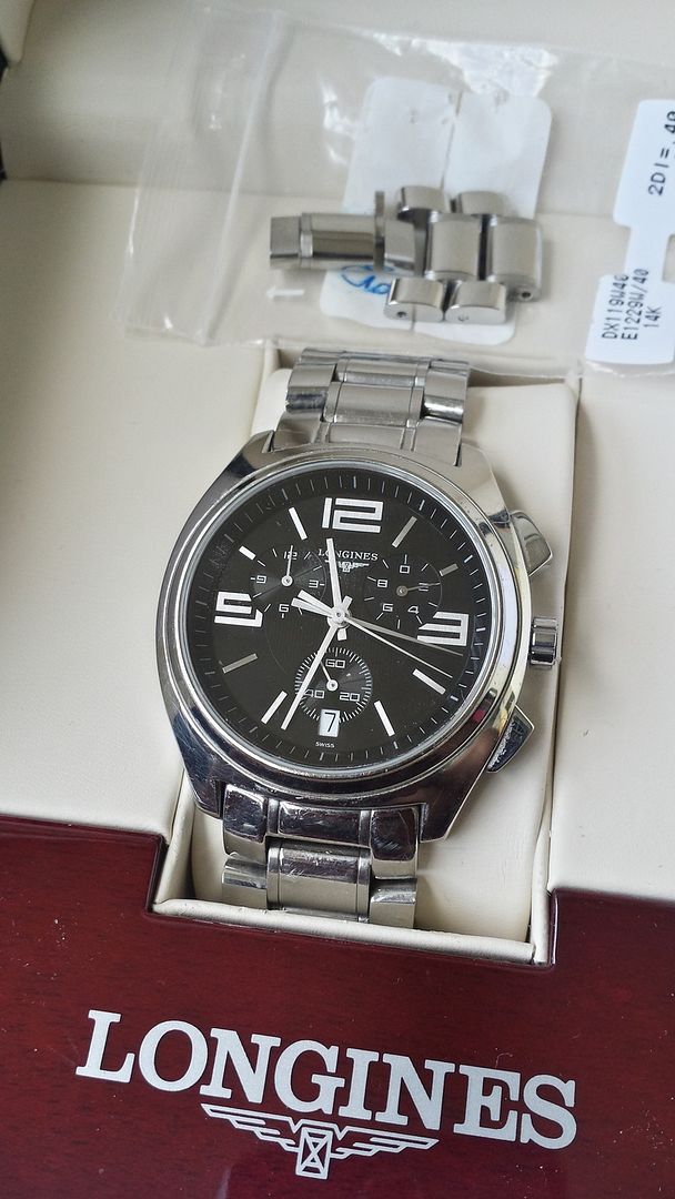 FS. Longines Lungomare L3.633.4 Swiss Quartz Chronograph Stainless