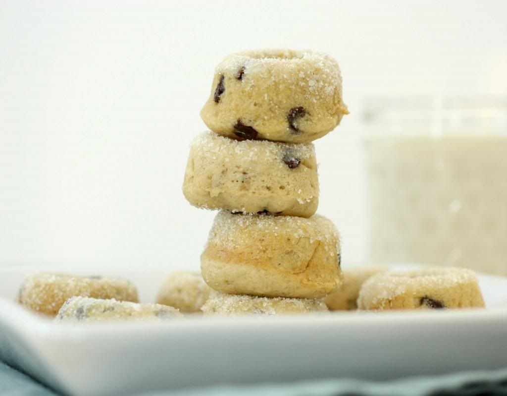 Banana chocolate chip donuts