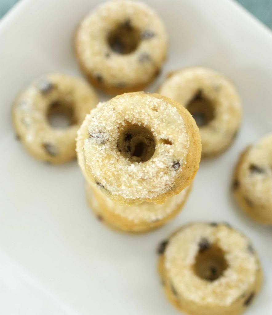 Banana chocolate chip donuts