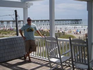 second floor deck (and joel posing??)