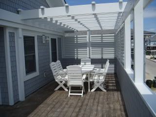 back of 2nd floor deck (it is L shaped)