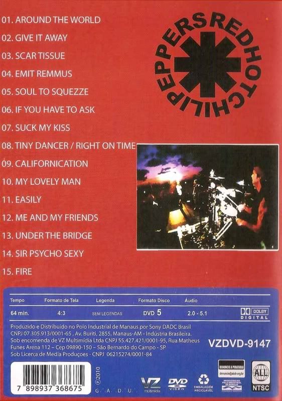 RED HOT CHILI PEPPERS Live Woodstock 1999 DVD Californication Tour riot