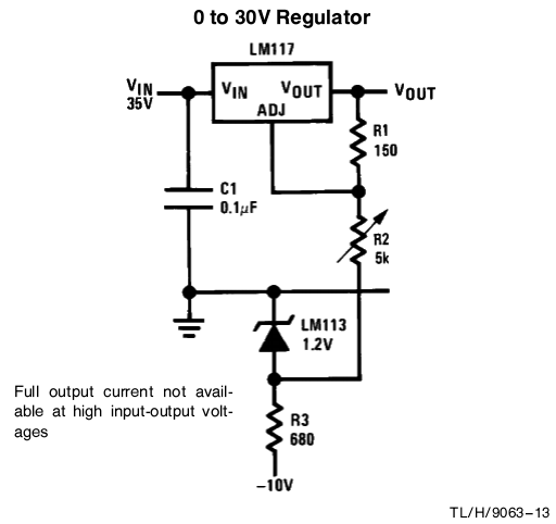 Regulador de 0 a 30V