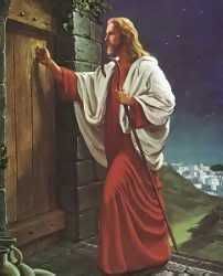 JESUS THE SAVIOR photo: Jesus Knocking at the Door Jesusknockingatthedoor.jpg