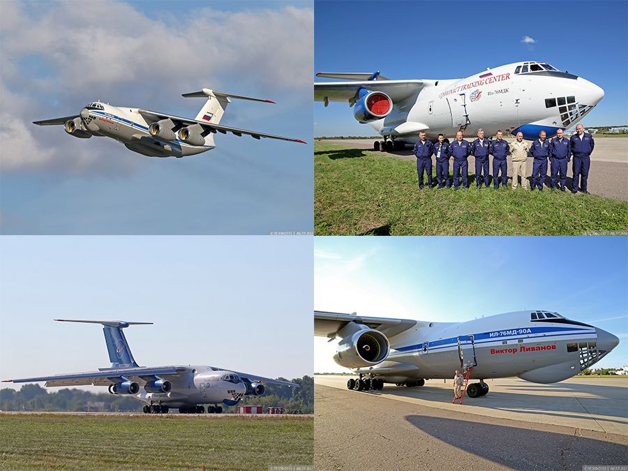 Прибытие Ил-76МД-90А и Ил-76МДК на МАКС 2015