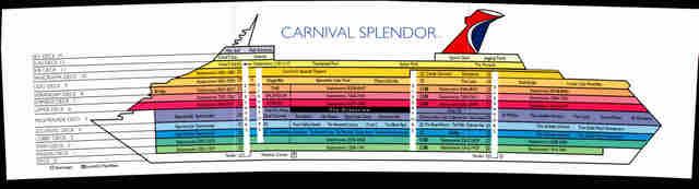 carnival cruise photo: Carnival splendor Map CarnivalSplendormap.jpg