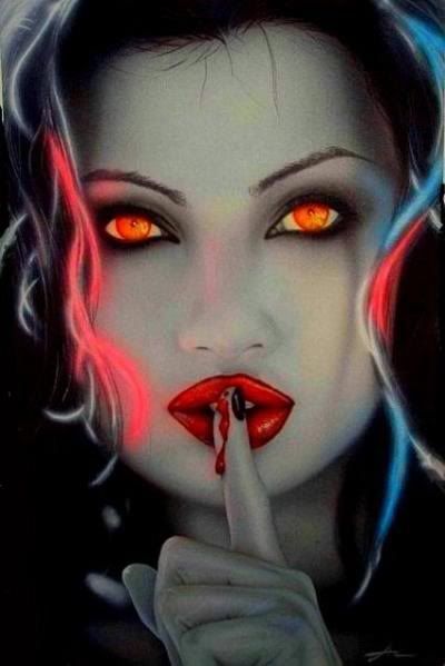 flame eyes vampire blood