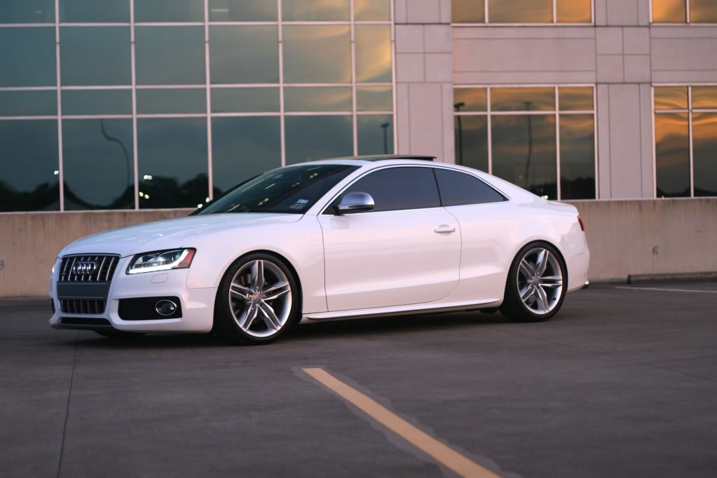 2009 Ibis White S5 AWE Exhaust KWV1 Coilovers