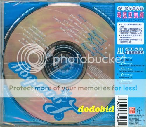 Mariah Carey Loverboy 2001 Taiwan 5 Track CD Video New SEALED Glitter