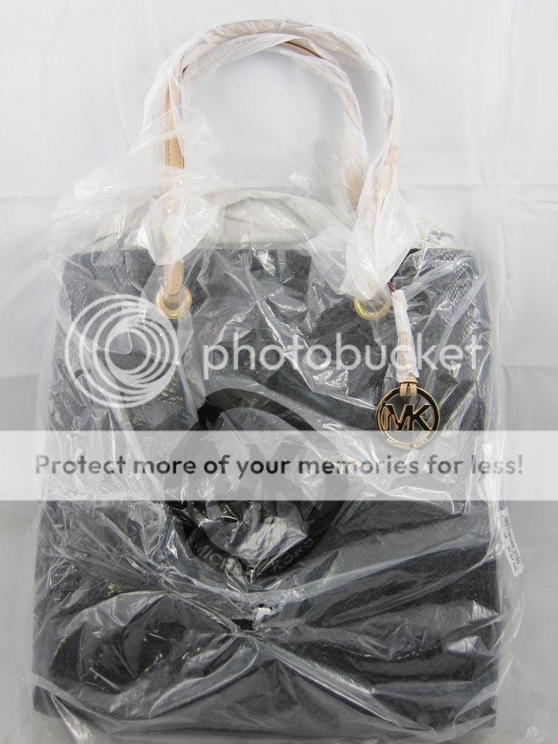 Michael Kors Glazed Python Embossed Leather Tote Bag   30H91TTT3G 