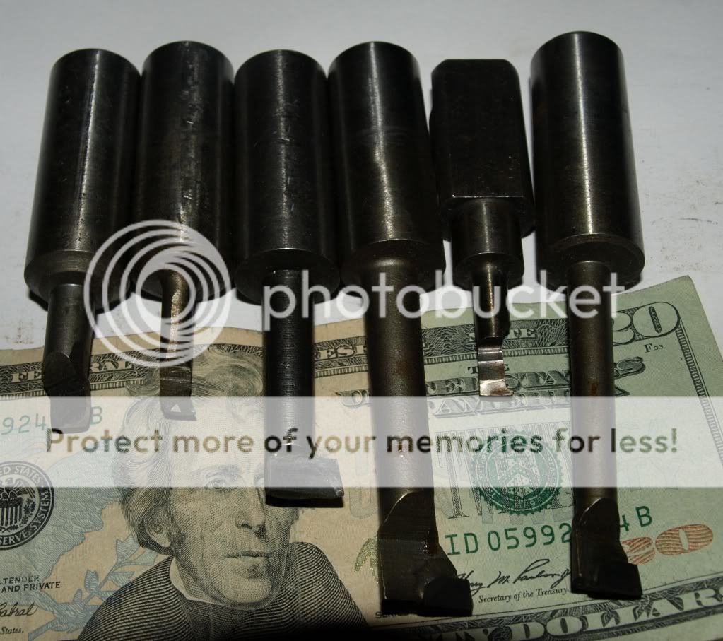 FS Three Piles of Used Boring Bars