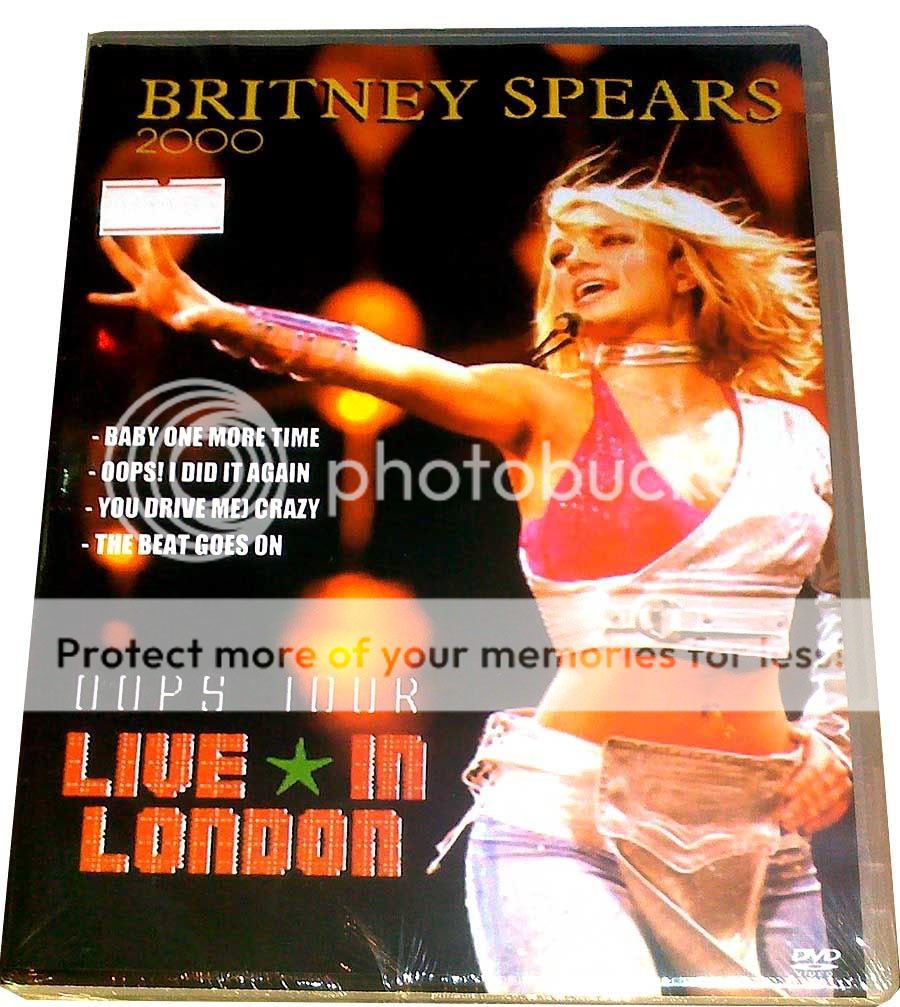 RARE BRITNEY SPEARS DVD = Live London ALL REGIONS Oops I Did It Again