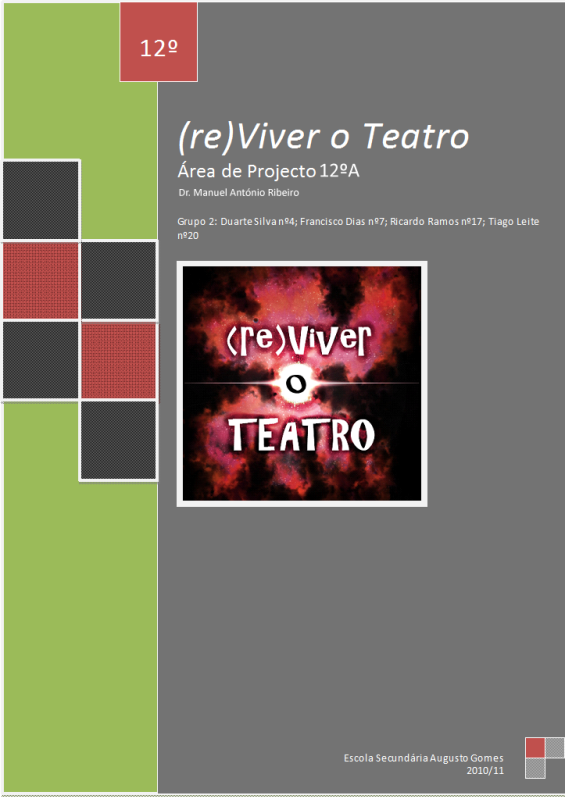 Portefólio (re)Viver o Teatro